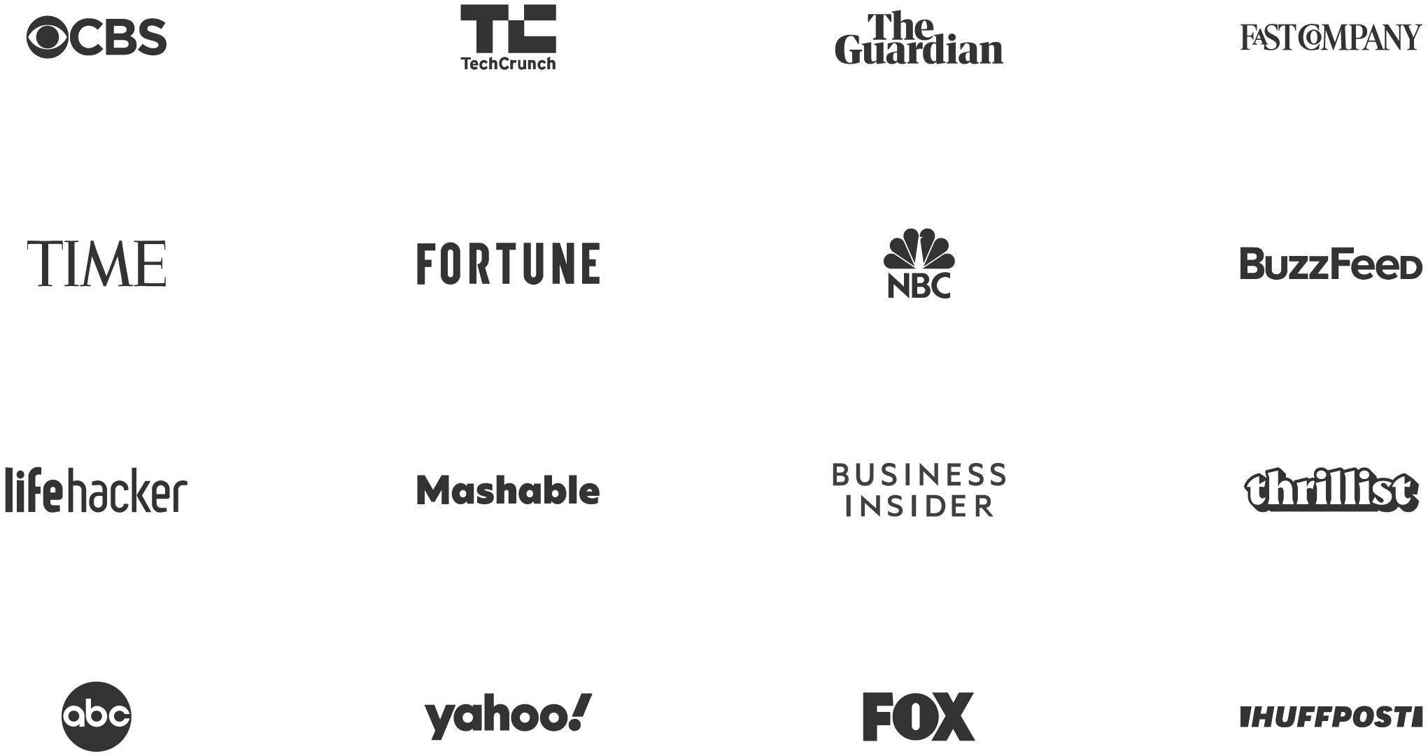 Some of the many media outlets where we have successfully placed content.