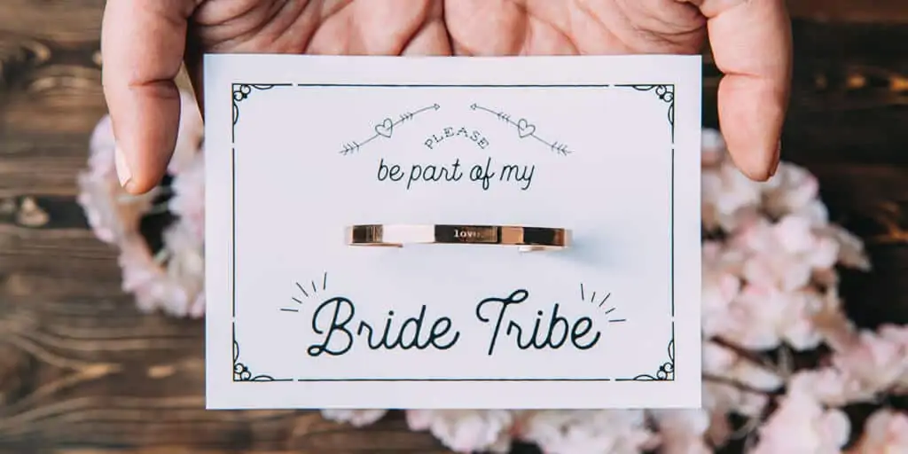bride tribe bridesmaid invitation