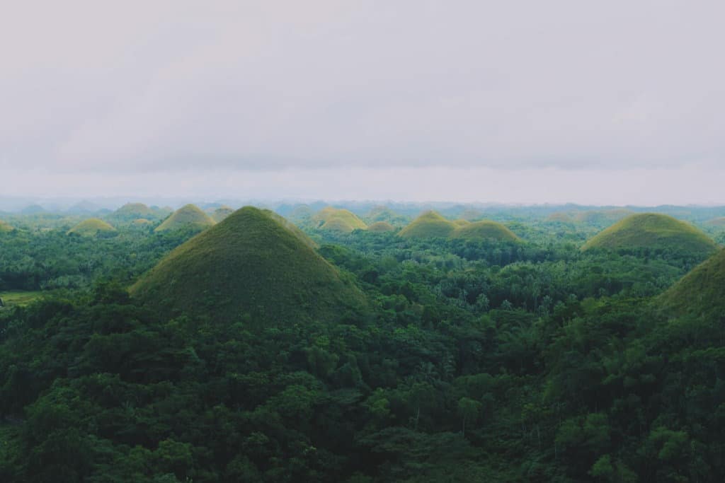 Philippines chocolate mountains