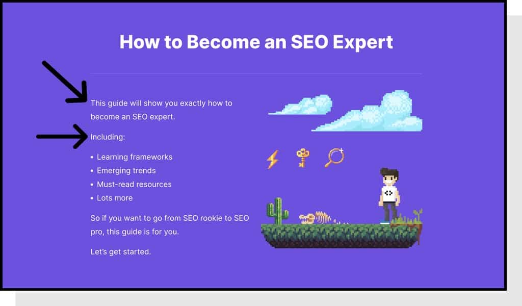 A screenshot of a Backlinko post on how to become an SEO expert