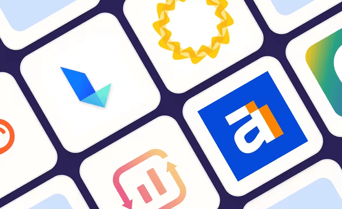 A grid of SEO app icons