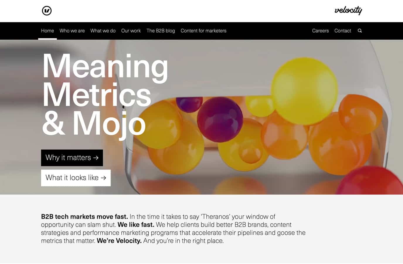 Velocity Partners website screenshot