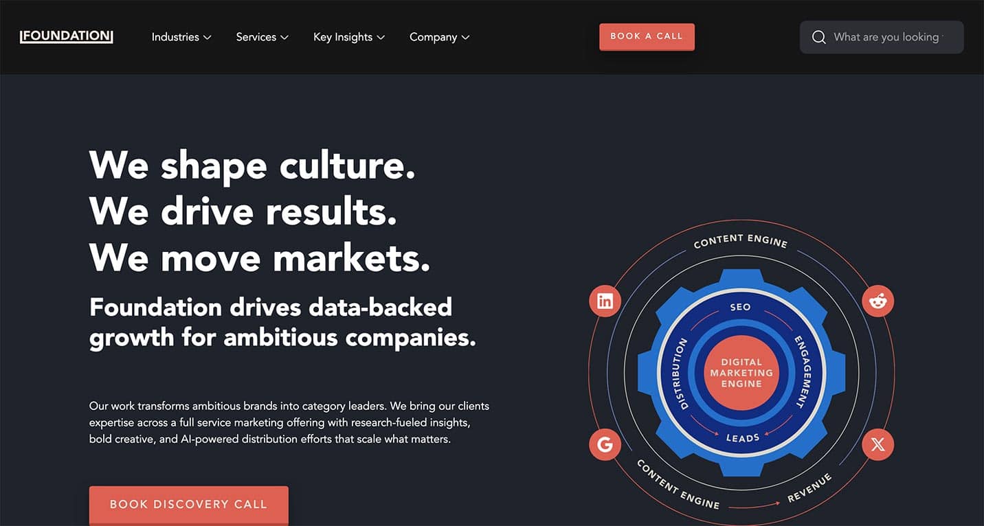 Foundation homepage