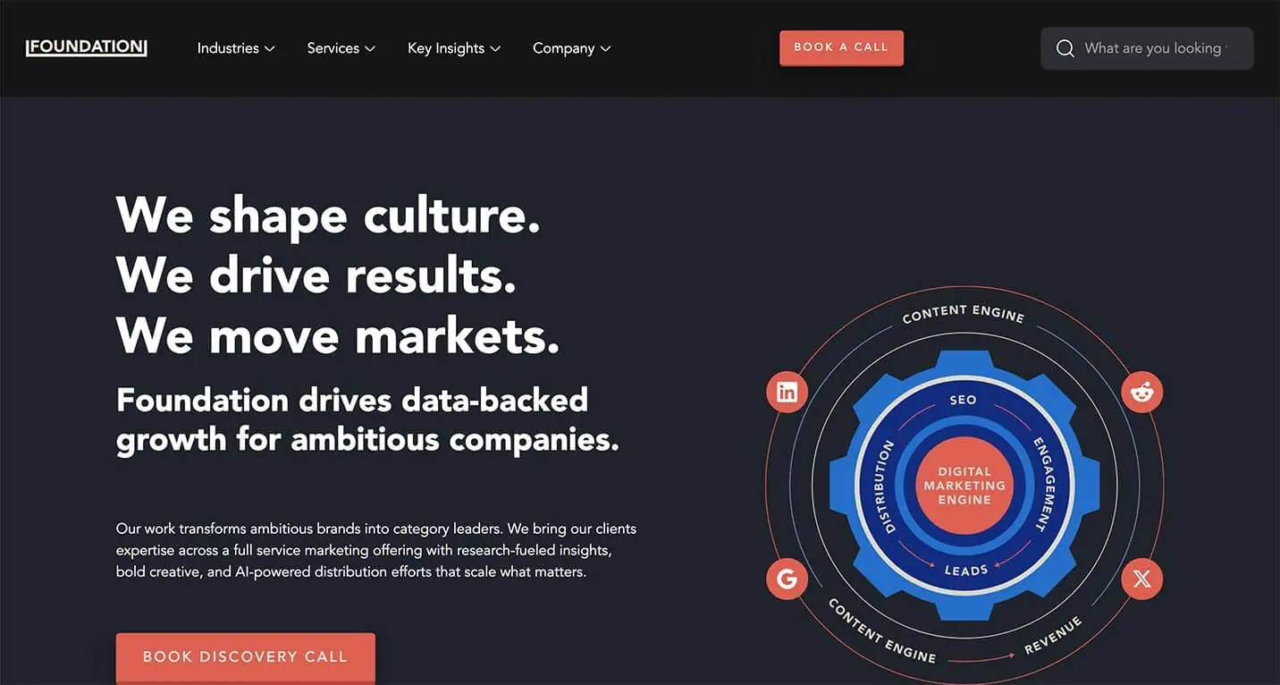 Foundation homepage