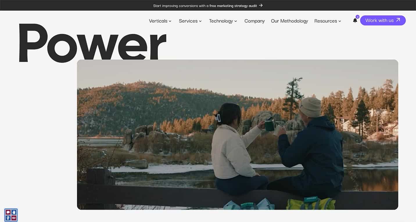 Power Digital homepage