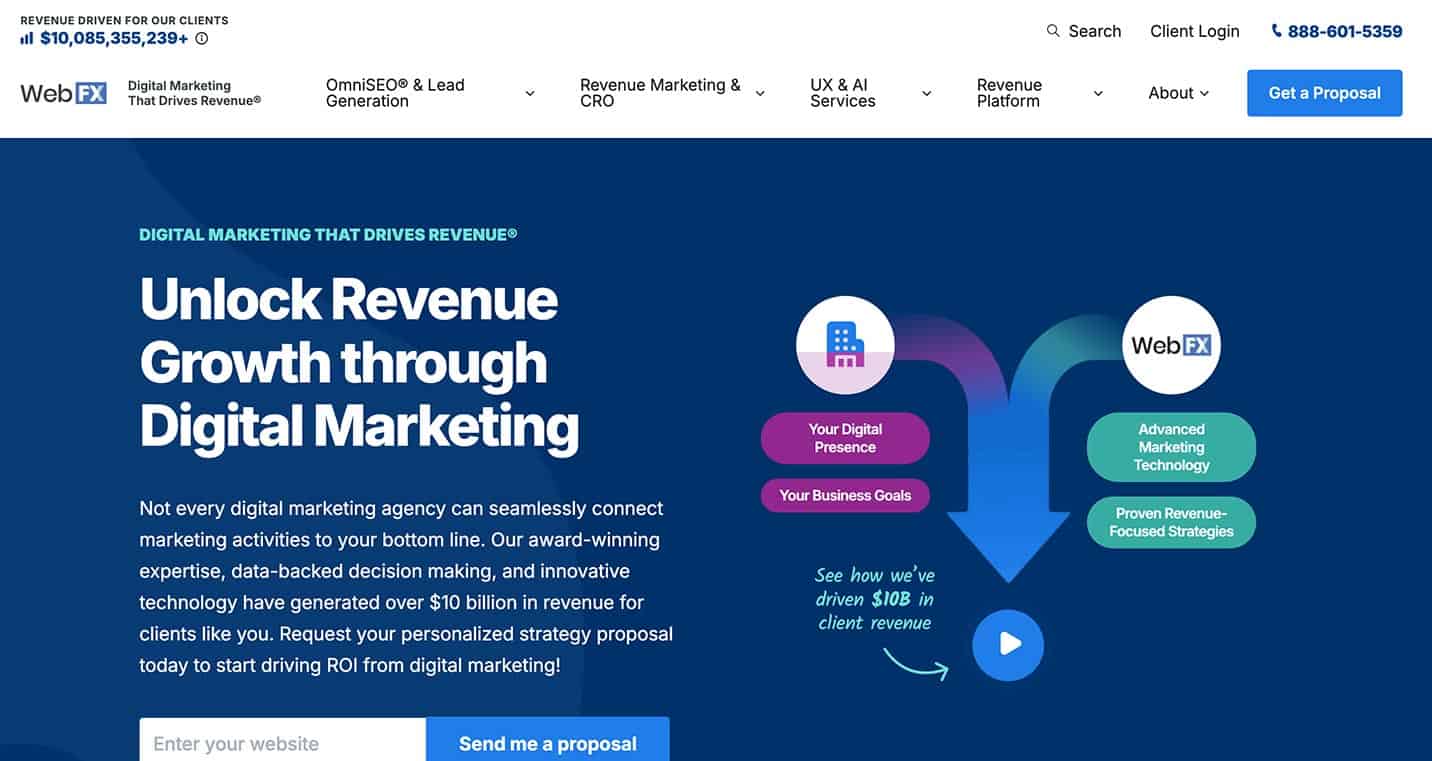 WebFX homepage