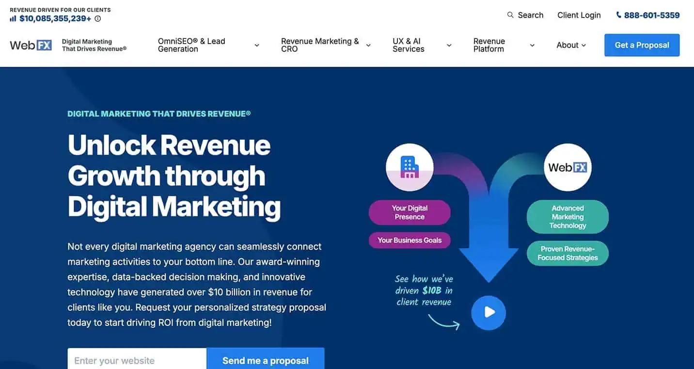 WebFX homepage