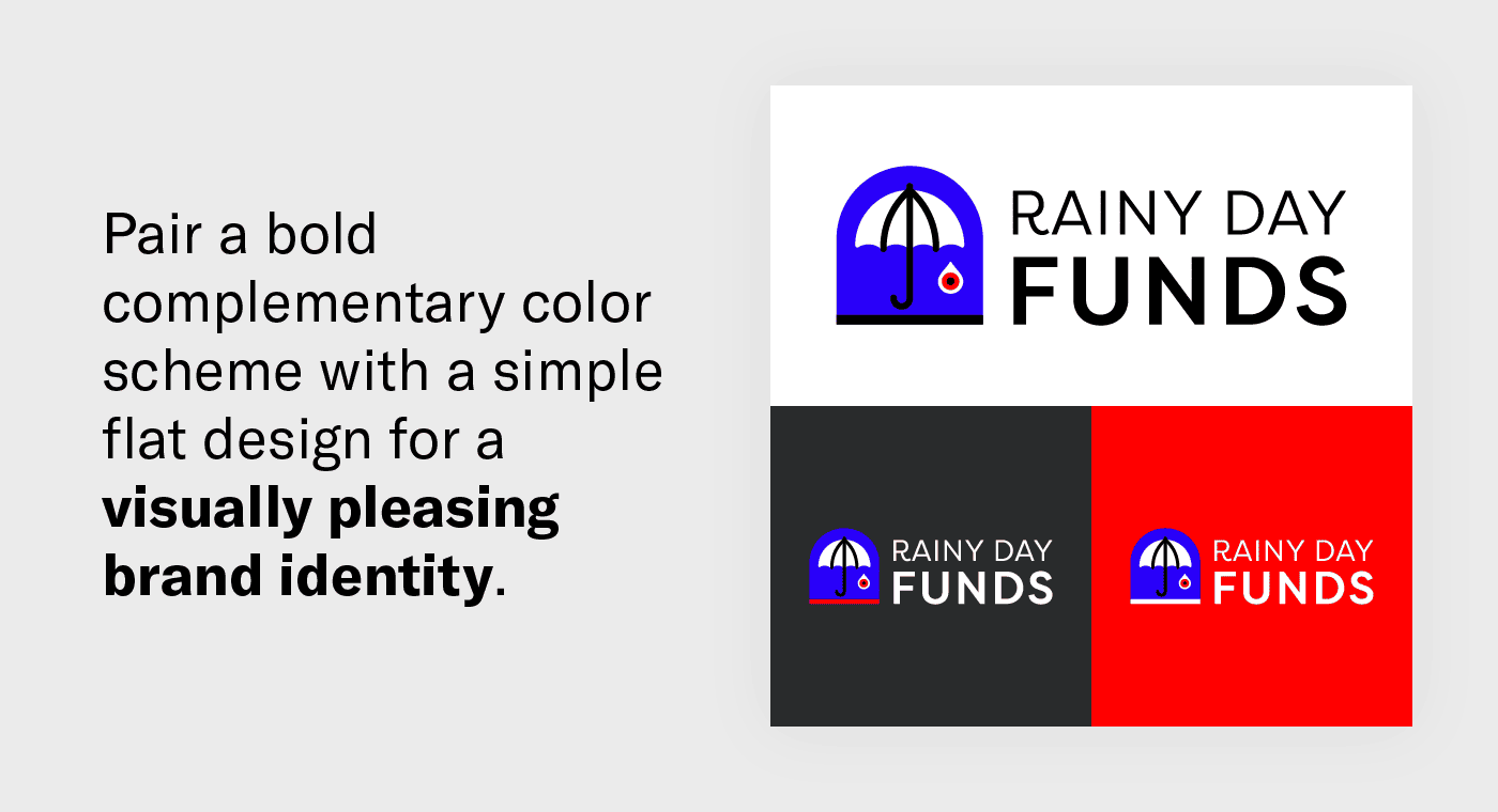 rainy day funds branding example