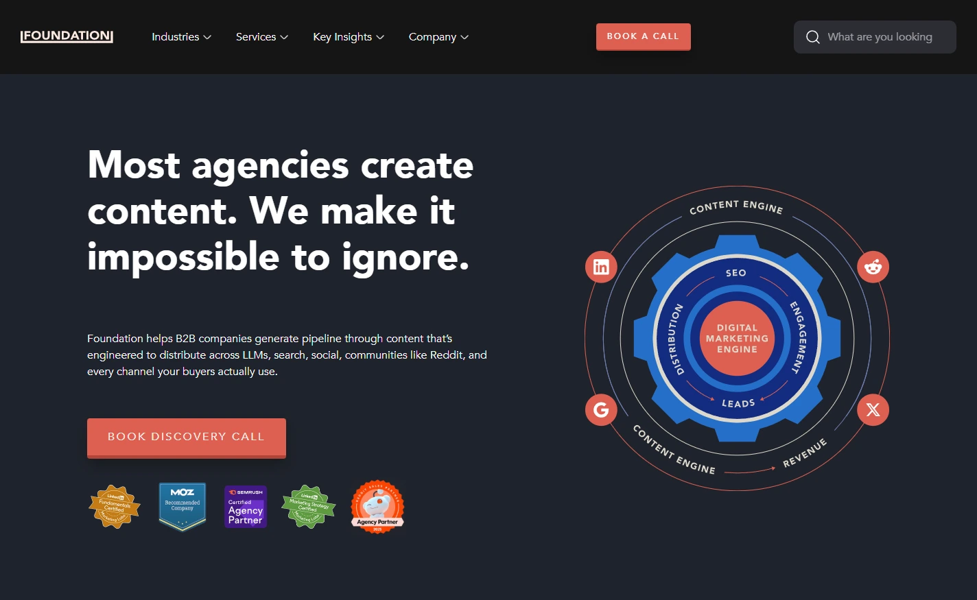 Foundation homepage.