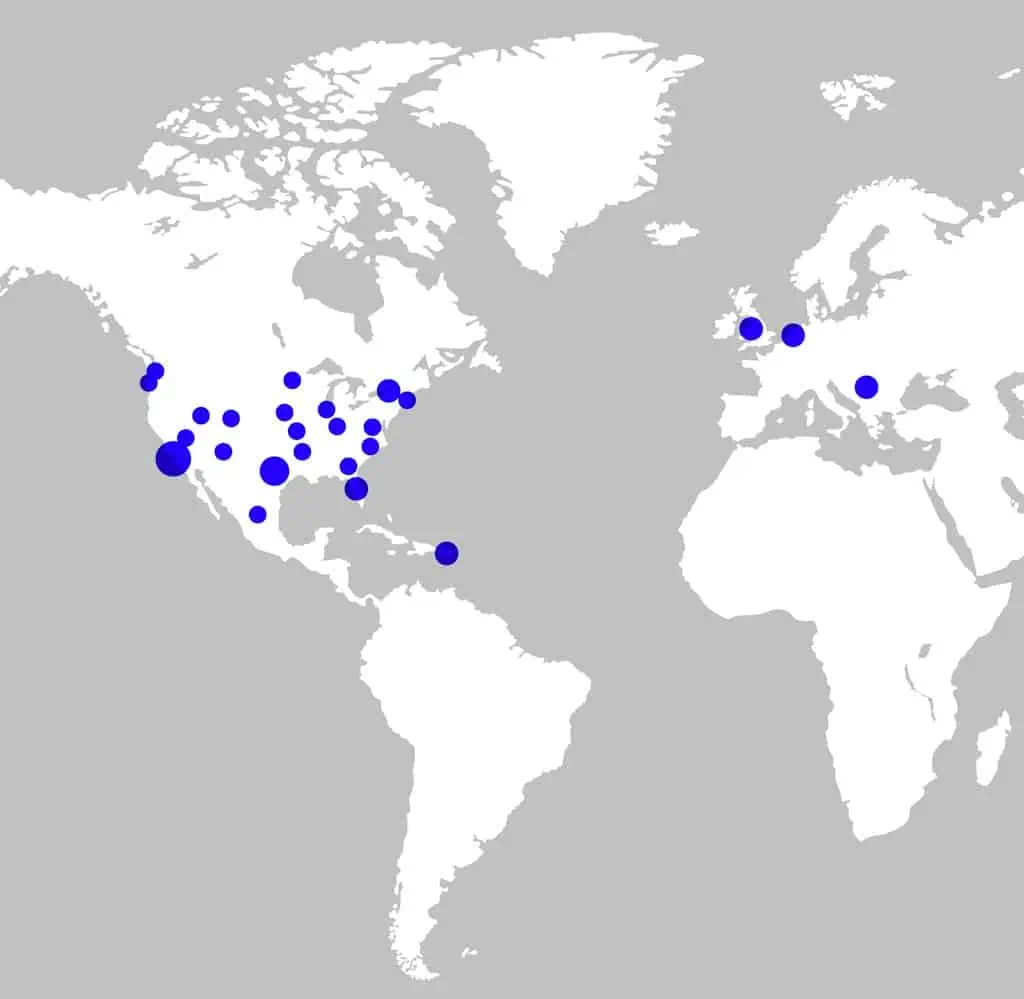 Siegers around the world