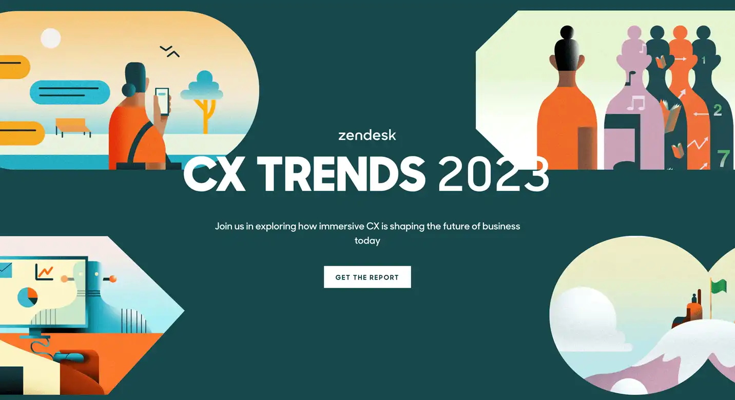 A screenshot of Zendesk's CX trends report