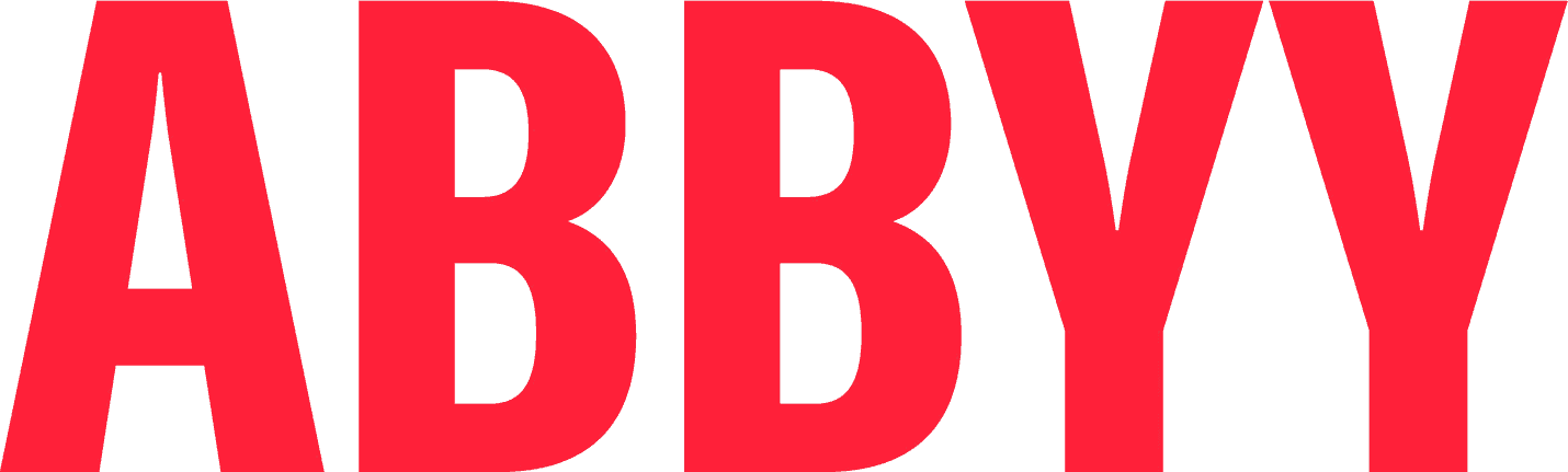 The logo for ABBYY