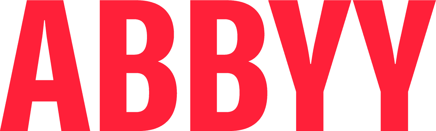The logo for ABBYY