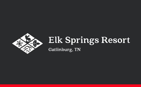 Logo case study image for Elk Springs Resort against a black background