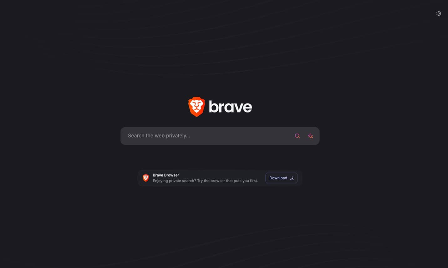 The Brave search engine.