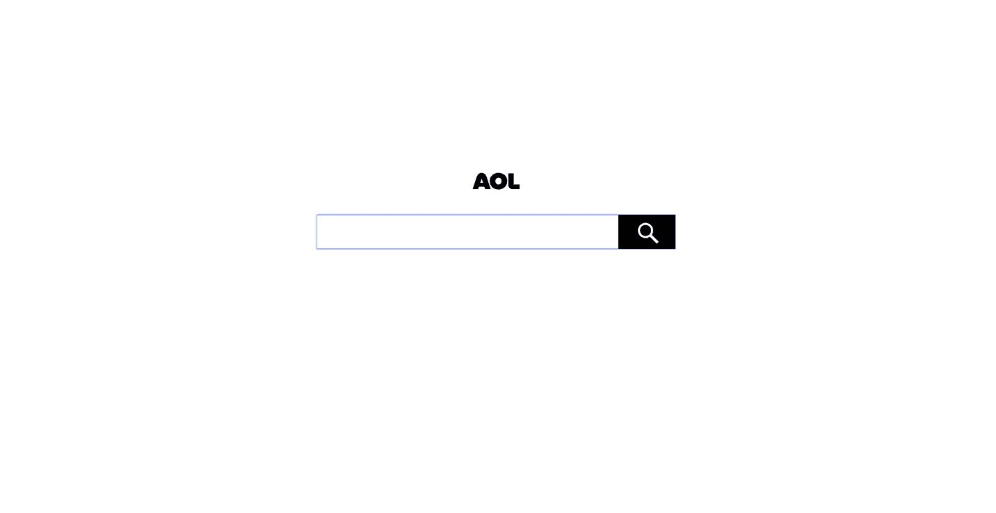The AOL search engine as a Google alternative.