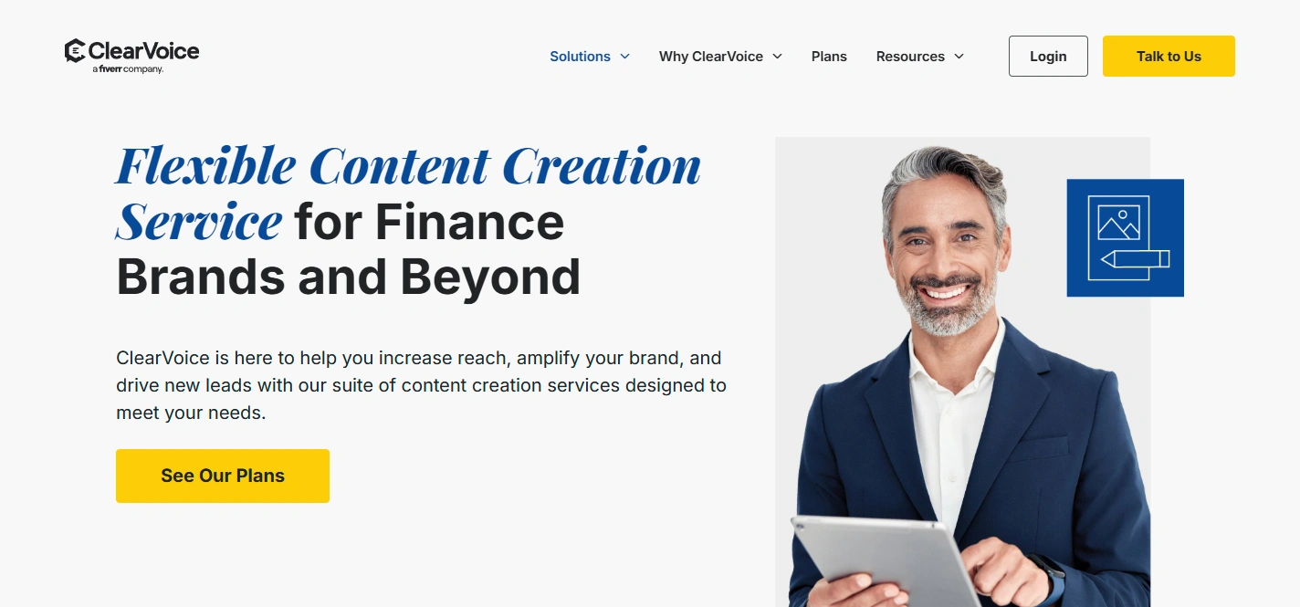 Clear Voice content writing services.
