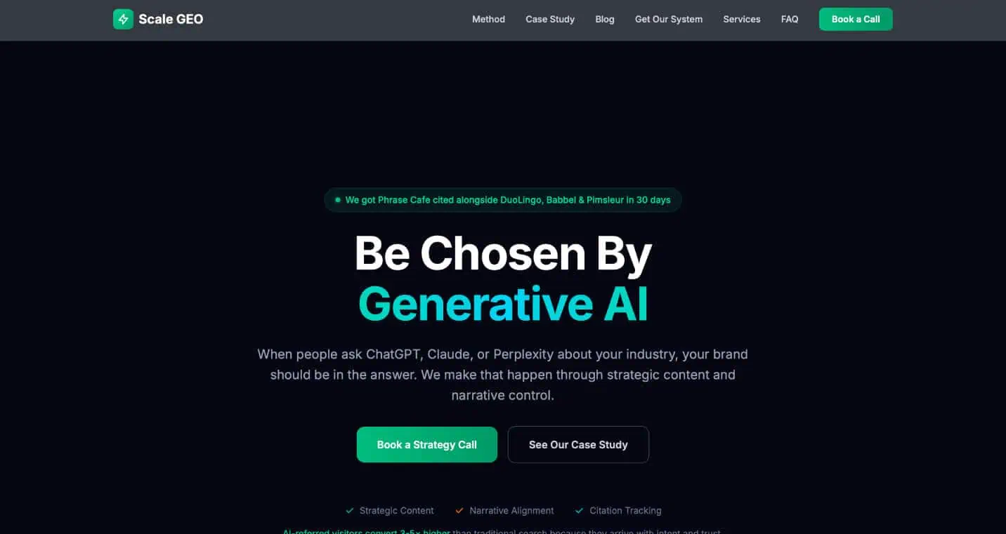 Scale homepage