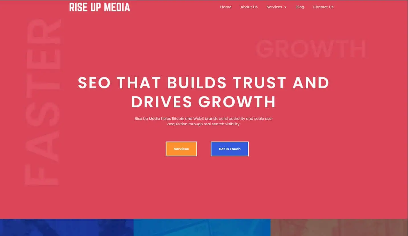The Rise Up Media platform.