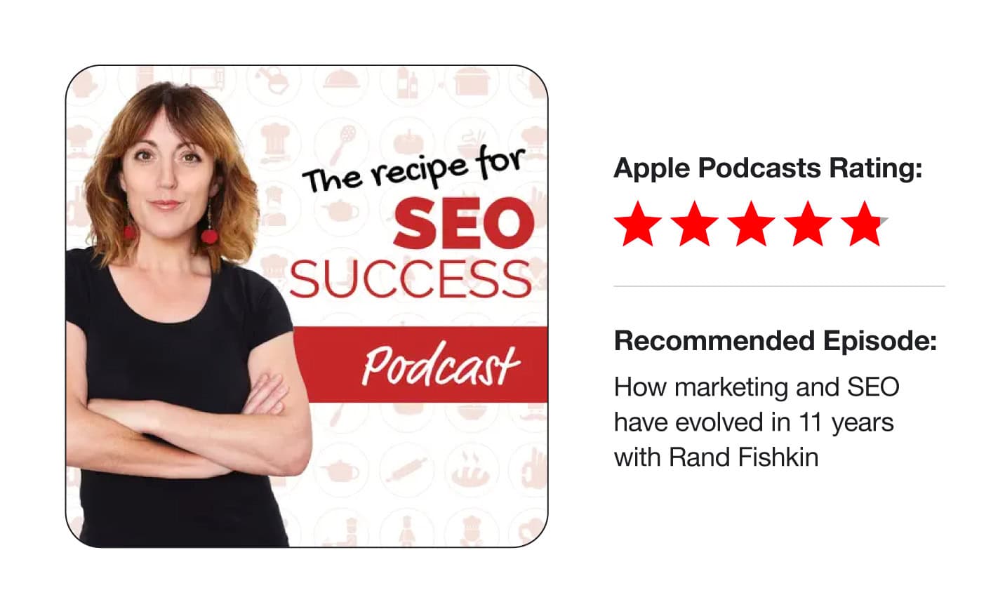 The Recipe for SEO Success podcast by Kate Toon