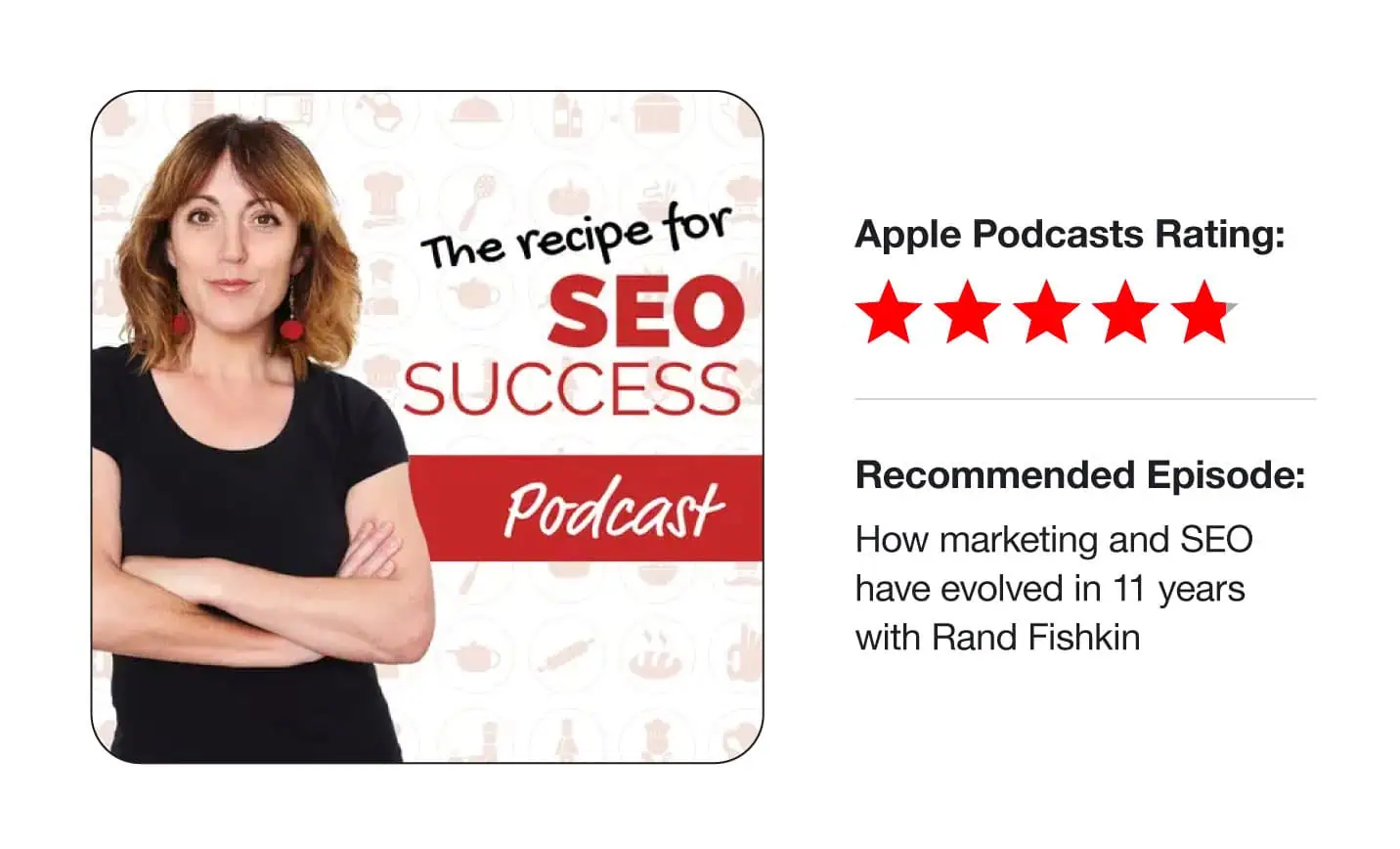 The Recipe for SEO Success podcast by Kate Toon