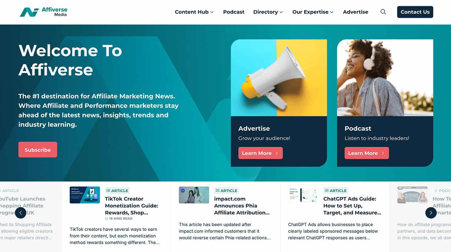 Affiverse website.