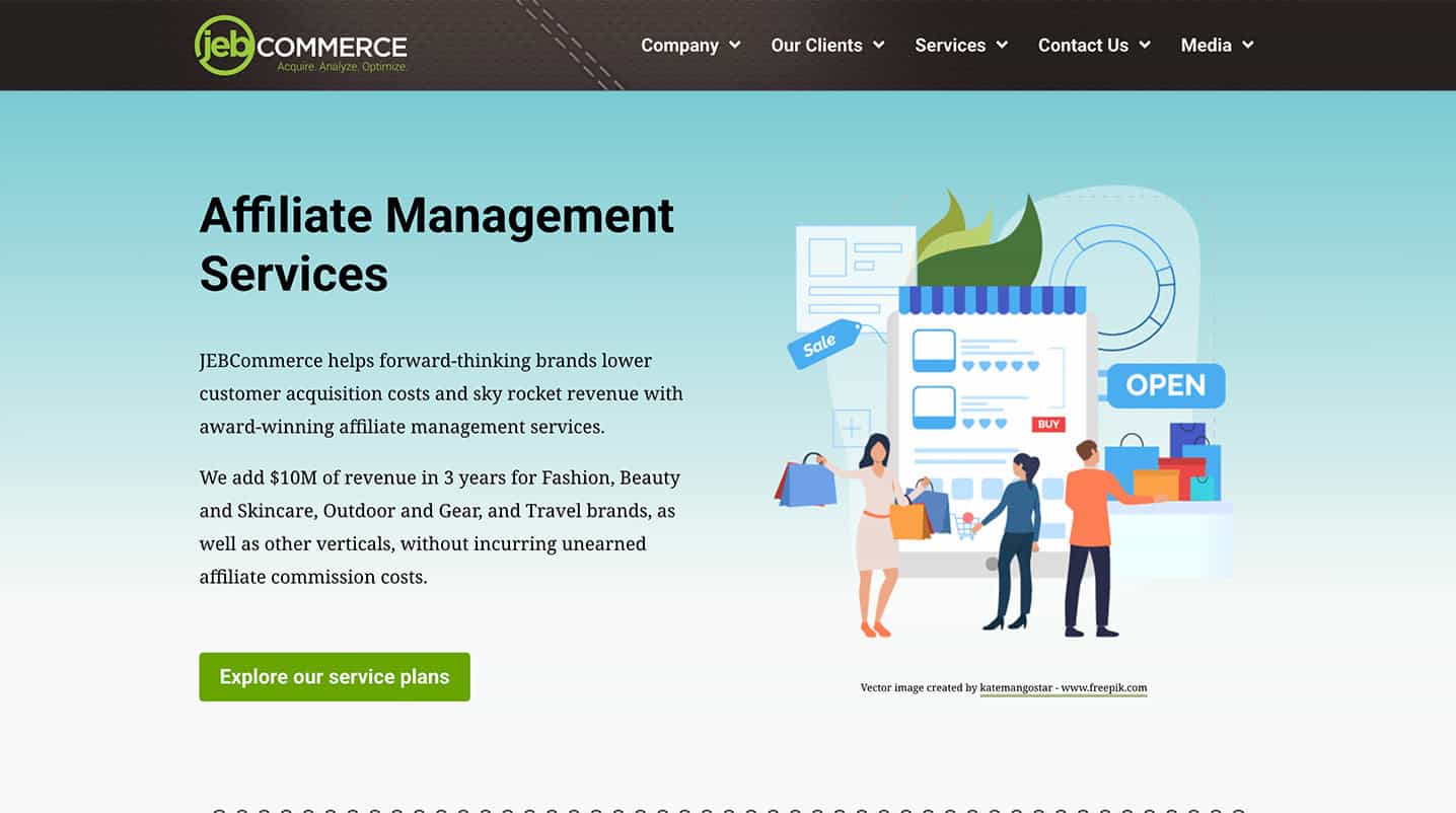 JEBCommerce website.